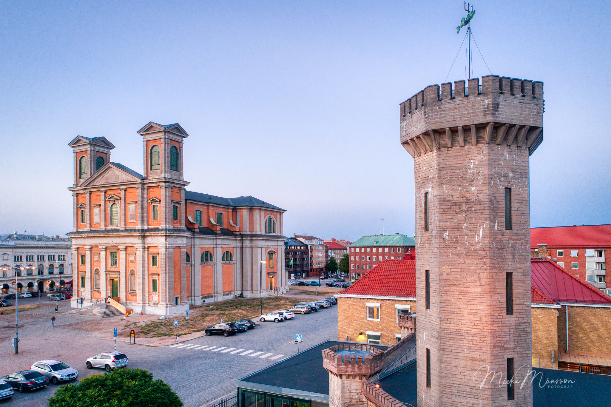 Fredrikskyrkan & vattenborgen - Karlskrona